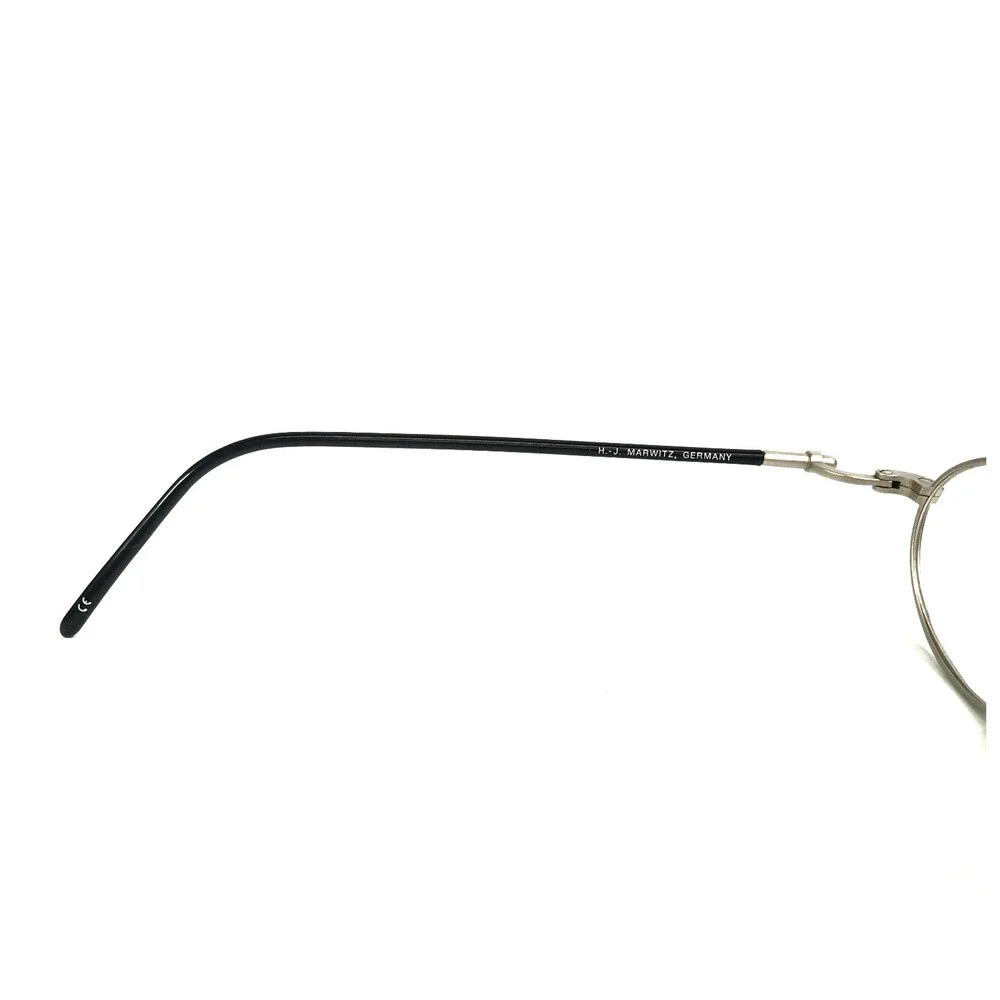 Vintage Conquistador Eyeglasses Frames JM3 02 Black Matte Silver Oval 47-19-142